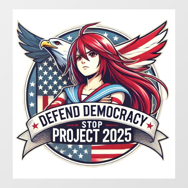 Autocollant Pour Fenêtre Anime Stop Project 2025 (Feuille)