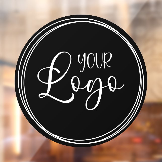 Autocollant Pour Fenêtre Anneaux blancs pour le logo de votre entreprise No (Feuille 2)