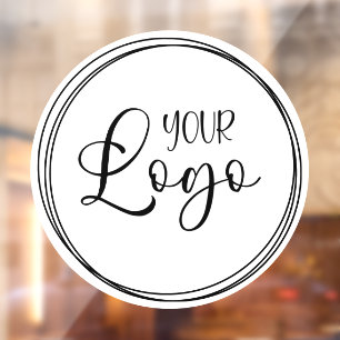 Autocollant Pour Fenêtre Anneaux entrelacés pour le logo de votre entrepris