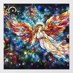 Autocollant Pour Fenêtre Aquarelle de Noël Vitrage de verre tendu Clou