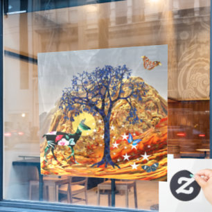 Autocollant Pour Fenêtre Arbre magique