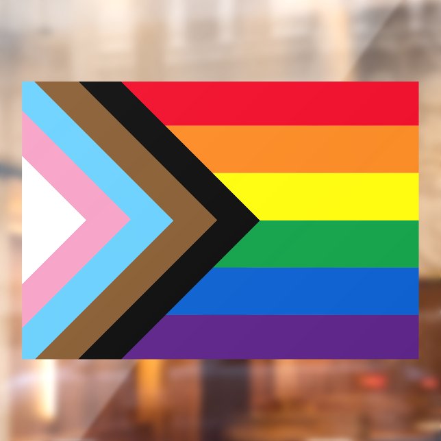 Autocollant Pour Fenêtre Arc-en-ciel Lgbtq drapeau de la diversité gay (Feuille 2)