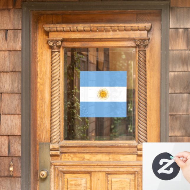Autocollant Pour Fenêtre Argentina flag (Porte d'accueil)