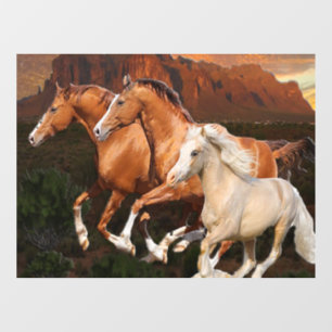 Autocollant Pour Fenêtre Arizona Chevaux sauvages