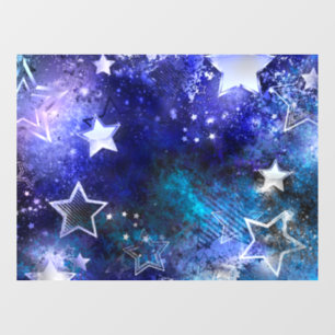 Autocollant Pour Fenêtre Arrière - plan spatial avec étoiles