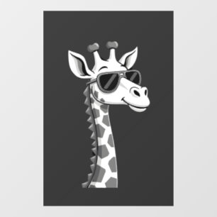 Autocollant Pour Fenêtre Art de girafe cool pour hommes femmes enfants amat
