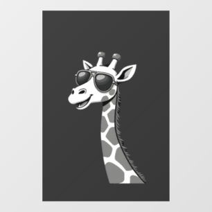 Autocollant Pour Fenêtre Art de girafe cool pour hommes femmes enfants amat