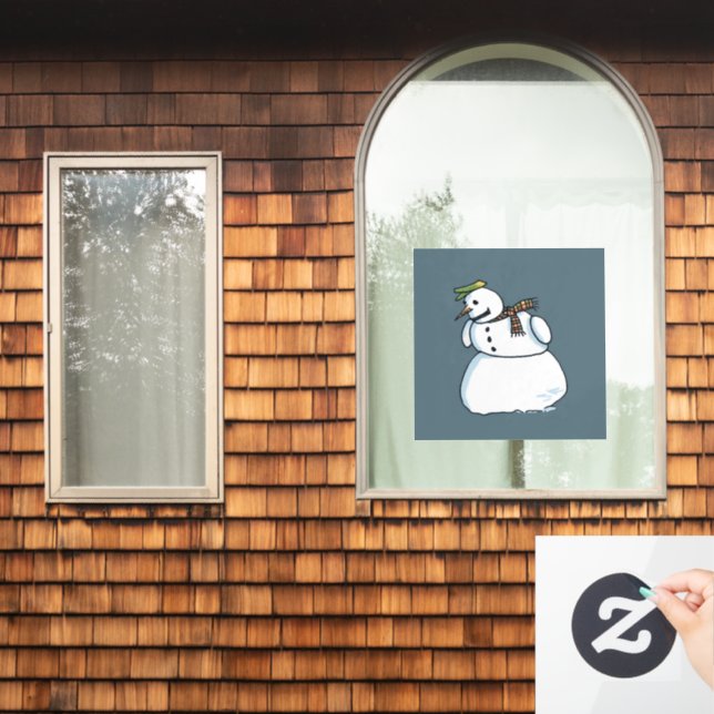 Autocollant Pour Fenêtre Articulation de la fenêtre bleue des neiges (Fenêtre d'accueil)