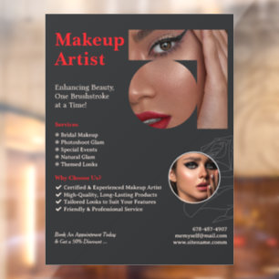 Autocollant Pour Fenêtre Artiste de Maquillage Autocollant de Fenêtre Perso