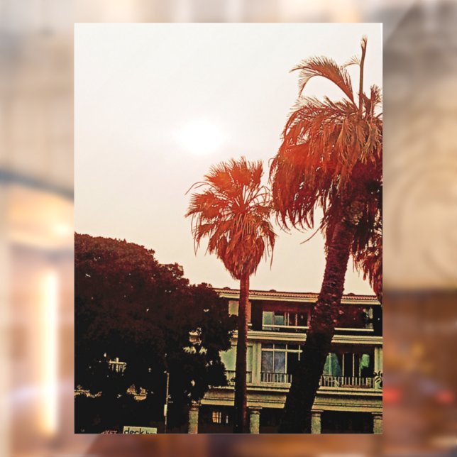 Autocollant Pour Fenêtre Attachement de fenêtre tropicale (Feuille 2)