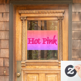 Autocollant Pour Fenêtre Attachement de la fenêtre inversée Hot Pink