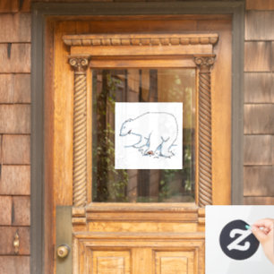 Autocollant Pour Fenêtre Attachement de la fenêtre Ours polaire