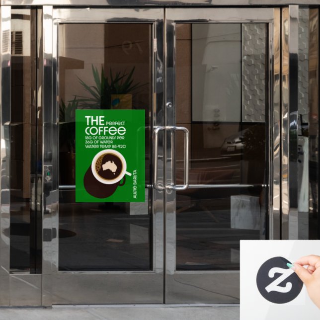 Autocollant Pour Fenêtre Aussie Baristas (Porte de bureau)