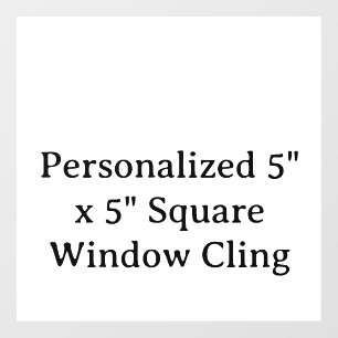 Autocollant Pour Fenêtre Autocollant de fenêtre carré personnalisé de 5" x