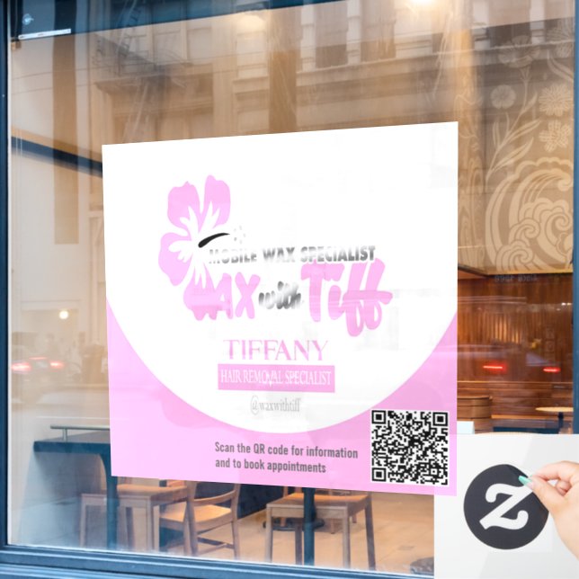 Autocollant Pour Fenêtre Autocollant de fenêtre clair en cire avec Tiff (Fenêtre de café)