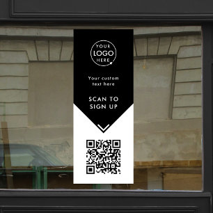 Autocollant Pour Fenêtre Autocollant de fenêtre Code QR Décalcomanie en v
