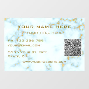 Autocollant Pour Fenêtre Autocollant de fenêtre de code QR promotionnel per