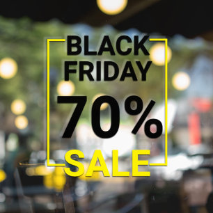 Autocollant Pour Fenêtre Autocollant de fenêtre de vente du Black Friday de