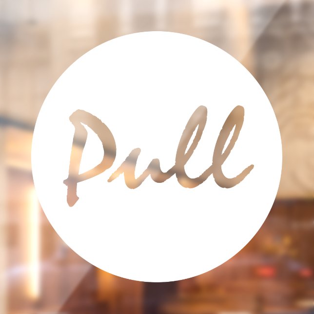 Autocollant Pour Fenêtre Autocollant de fenêtre d'entreprise PULL blanc écr (Feuille 2)