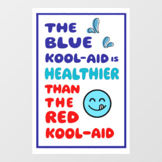 Autocollant Pour Fenêtre Autocollant de fenêtre Kool-Aid bleu BLANC