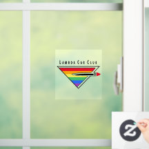 Autocollant de fenêtre Logo Lambda Car Club