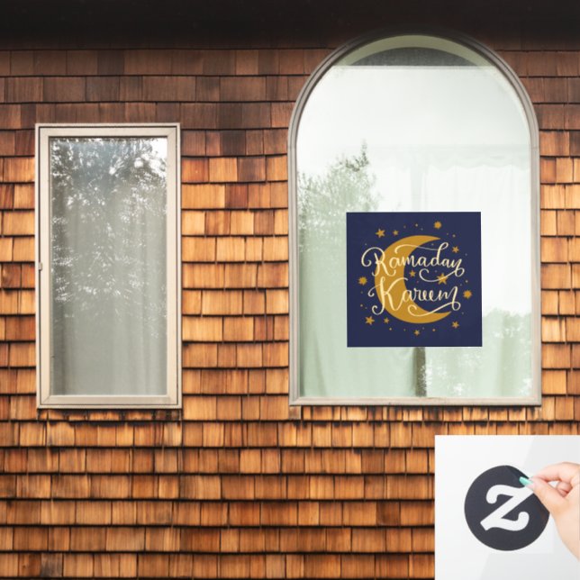 Autocollant Pour Fenêtre Autocollant de fenêtre Ramadan Kareem Entreprise o (Fenêtre d'accueil)