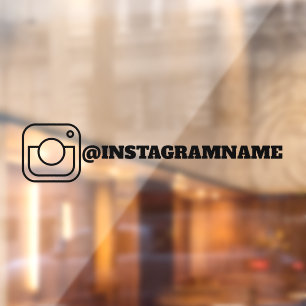 Autocollant Pour Fenêtre Autocollant de la fenêtre Instagram Social Media