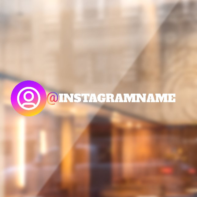 Autocollant Pour Fenêtre Autocollant de la fenêtre Instagram Social Media (Feuille 2)