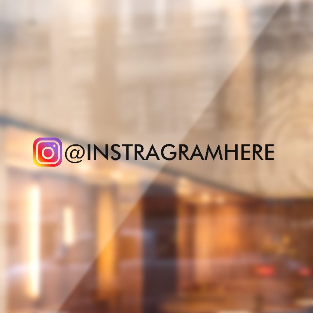 Autocollant Pour Fenêtre autocollant instagram médias sociaux fenêtre autoc (Feuille 2)