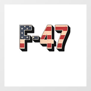 Autocollant Pour Fenêtre Avion de chasse F47 Maga F-47 Jet