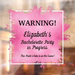 Autocollant Pour Fenêtre Bachelorette Party en cours de voiture