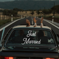 Bannière de voiture personnalisée pour mariage 