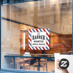 Autocollant Pour Fenêtre Barber Recherché Appliquer à l'intérieur Barber Sh