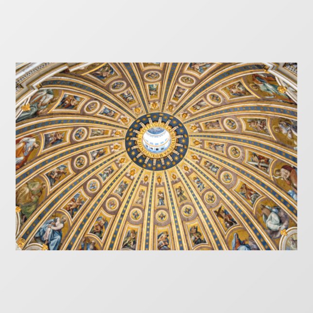 Autocollant Pour Fenêtre Basilique Saint-Pierre Dôme - Vatican, Rome, Itali (Feuille)