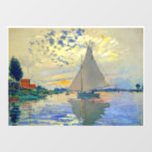 Autocollant Pour Fenêtre Bateau Monet au Petit-Gennevilliers<br><div class="desc">Cling de fenêtre avec peinture à l’huile de Claude Monet Voilier au Petit-Gennevilliers (1874). Un voilier serein navigue dans les eaux de Paris,  France. Parfait pour les amateurs d'impressionnisme et de collectionneurs d'art français !</div>