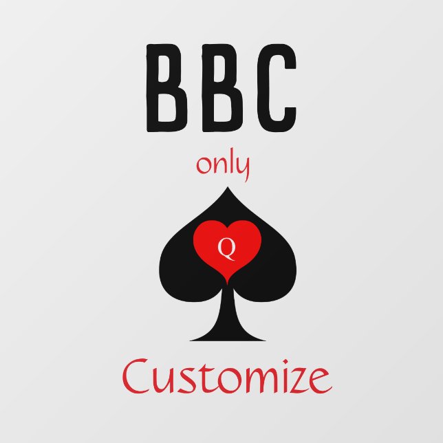 Autocollant Pour Fenêtre BBC Seule pique lame signe Thunder_Cove (Feuille)