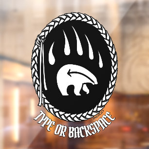 Autocollant Pour Fenêtre Bear Claw Decal Custom Tribal Art Fenêtre Classer