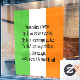 Autocollant Pour Fenêtre Bénédiction irlandaise