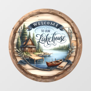 Autocollant Pour Fenêtre Bienvenue à Our Lake House