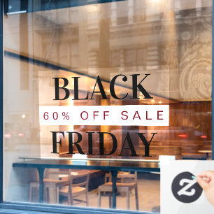 Autocollant Pour Fenêtre Black Friday Modern Typographie Professional