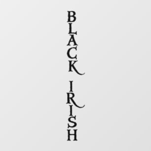Autocollant Pour Fenêtre Black Irish vert voir-thru fenêtre serrer le dos b