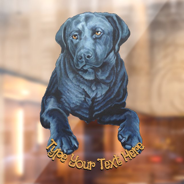 Autocollant Pour Fenêtre Black Lab Chien Décal Custom Chien Art Fenêtre Cla (Feuille 2)