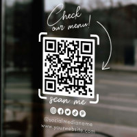 Blanc Transparent Business QR Code Social Media