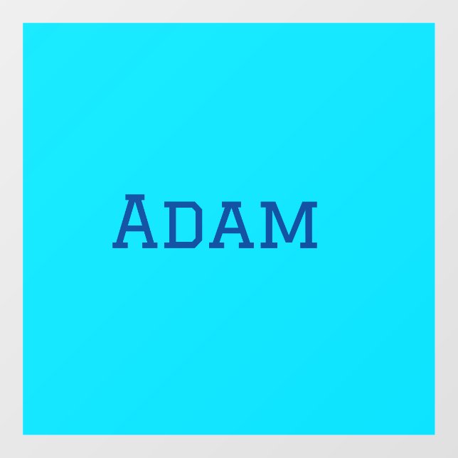 Autocollant Pour Fenêtre bleu violet ajouter le texte du nom à l'école mess (Feuille)