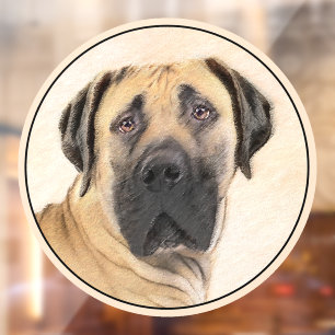 Autocollant Pour Fenêtre Boerboel Peinture - Cute Original Chien Art