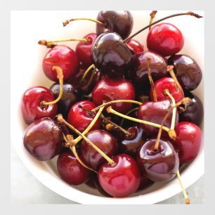 Autocollant Pour Fenêtre bol de cerises