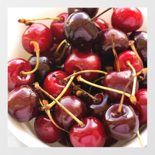 Autocollant Pour Fenêtre bol de cerises