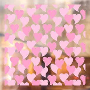 Autocollant Pour Fenêtre Bons Coeurs Motif sans couture