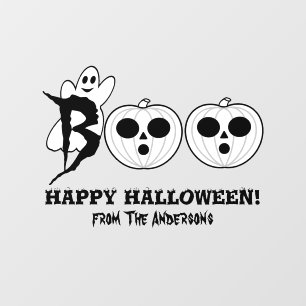 Autocollant Pour Fenêtre BOO ! Clôture de la fenêtre du fantôme d'Halloween