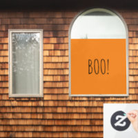 Boo orange noir éffrayant typographie drôle Hallow